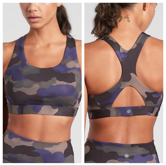 Athleta Tops - Athleta AC Ultimate Printed Bra In Supersonic Size S